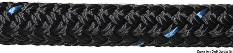 Blue Ocean Landvast zwart 14 mm x 12 meter OP=OP - Afbeelding 5