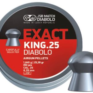 JSB Diabolo Exact King .25 luchtbukskogels 6.35mm 25.39grain 350st