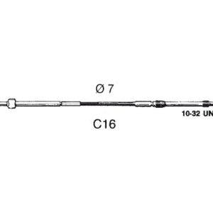 Utraflex C16 Motorbedieningskabel 4,59m