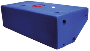 Vuilwatertank schuine zijde inhoud 98L