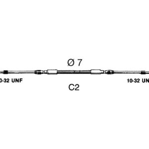 Ultraflex C2 Motorbedieningskabel 16 ft